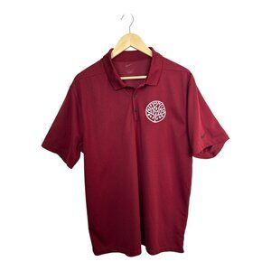 Nike Dri-Fit Tour Men's Burgundy Polo Size XL Outdoors Athleisure Preppy Golf